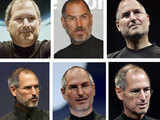 Combination of photos of Apple Inc CEO 