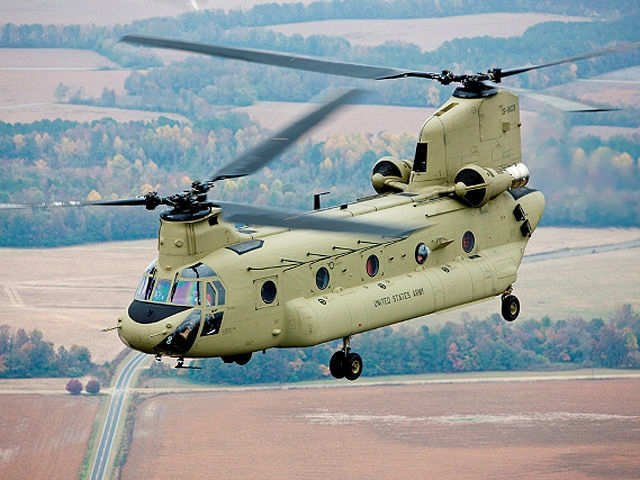 15 Chinook heavy-lift helicopters