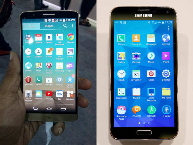 LG G3 versus Samsung Galaxy S5