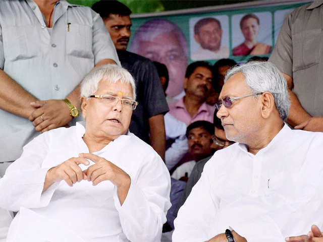 Nitish and Lalu rally in Hajipur