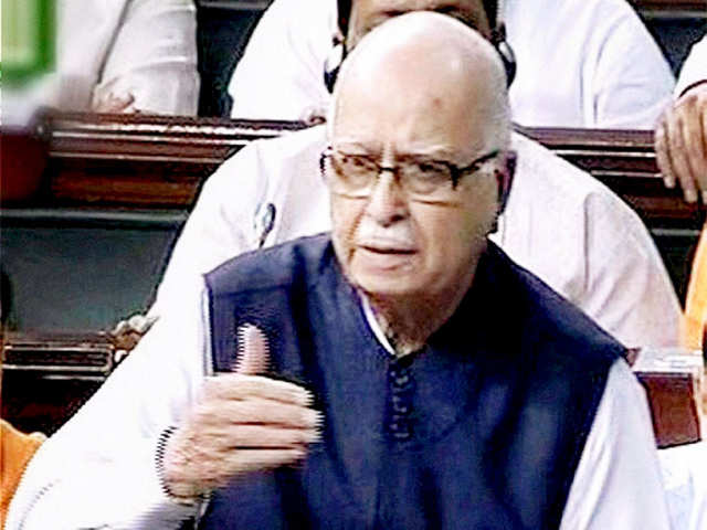 LK Advani speaks in Lok Sabha