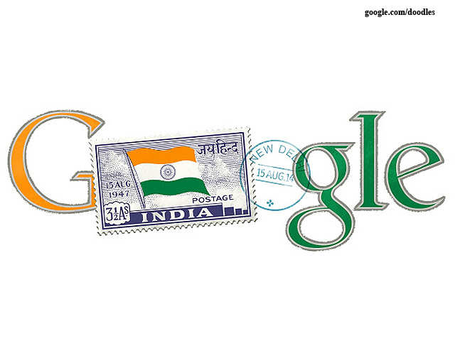 Independence Day 14 7 Interesting Google Doodles For India S Independence Day Republic Day The Economic Times