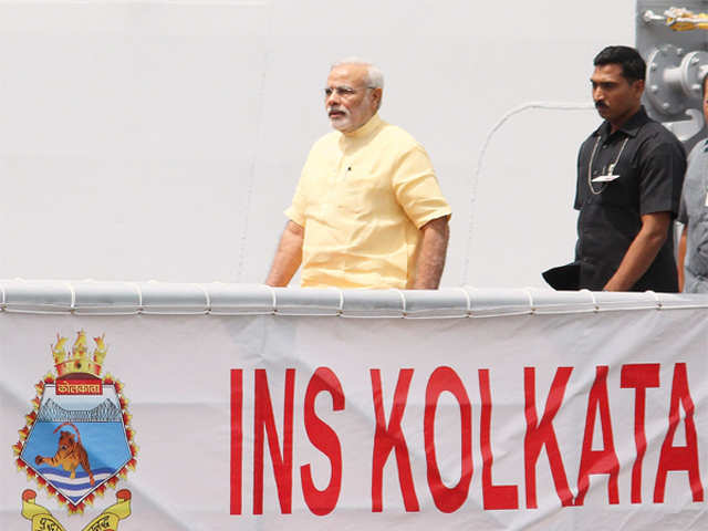 Narendra Modi commissioned INS Kolkata
