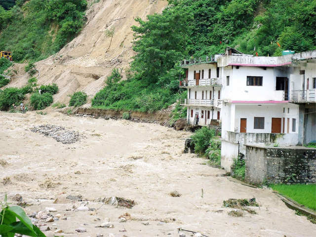 Damaged houses