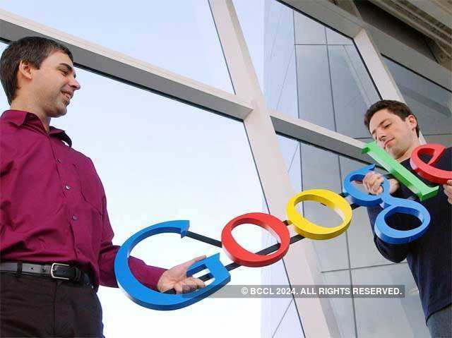 Larry and Sergey: Makers of first Google Doodle