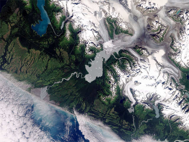 The Yakutat Glacier in Alaska