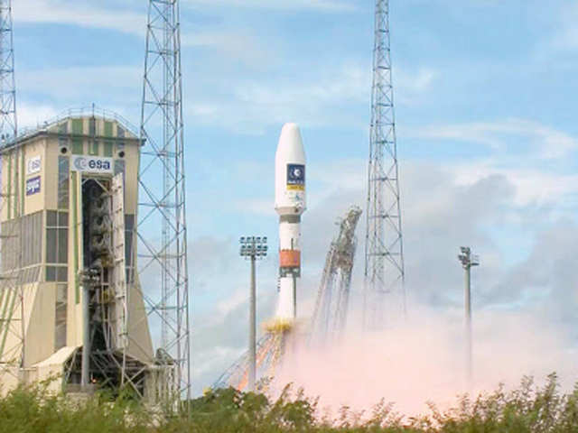 Soyuz rocket launching European's fifth and six Galileo satellites