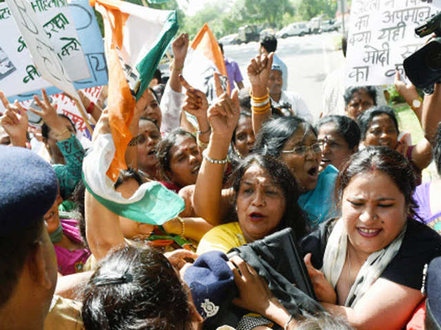 Protest against Arun Jaitley