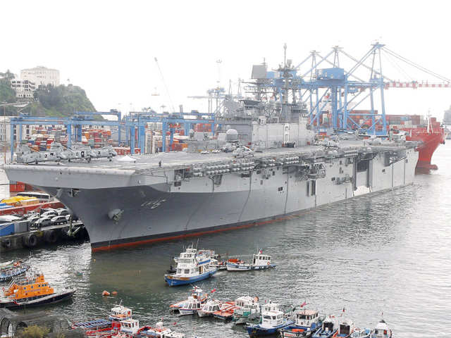 USS America: US Navy's latest amphibious assault ship - First ship