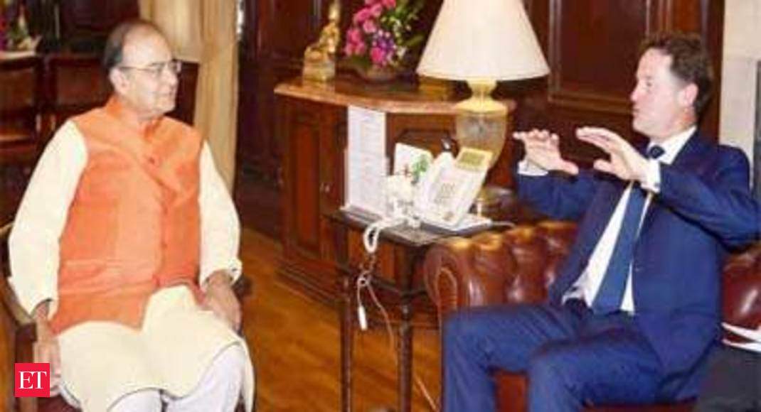 Uk Deputy Prime Minister Nick Clegg Meets Arun Jaitley Discusses Retro Tax Issue The Economic 4221