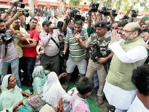 Shah said the state would benefit if it elected the BJP to power as PM wished to get J&K on the path to speedy progress and development. Shah said the state would benefit if it elected the BJP to power as PM wished to get J&K on the path to speedy progress and development.