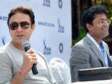 Lalit Modi with Kings XI co-owner Ness Wadia