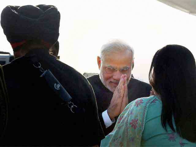 PM Narerndra Modi received on his arrival in Japan