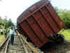 Goods train derails