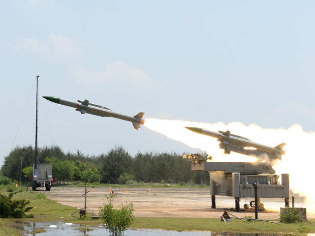 Watch: Akash air defence missile test-fired in ripple mode