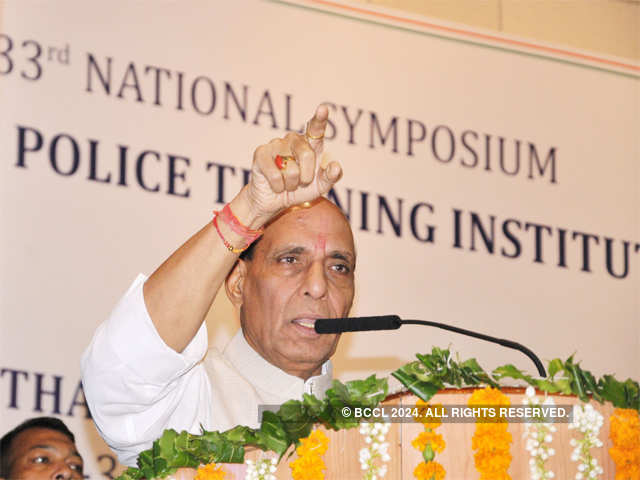 Rajnath Singh at the symposium of police training heads