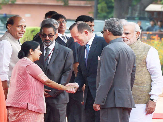 Swaraj also called on the visiting dignitary
