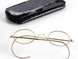 Mahatma Gandhi's glasses and case