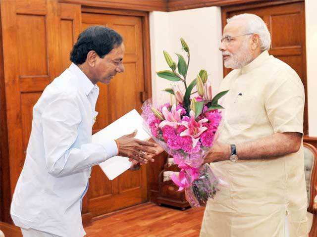 K Chandrashekhar Rao meets PM Narendra Modi