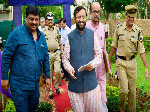 Prakash Javadekar  after completing his two-day long Assam visit