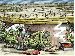 By providing rotis, fresh meat and ghee, the British army made sure that the Indian soldiers did not rebel. By providing rotis, fresh meat and ghee, the British army made sure that the Indian soldiers did not rebel.