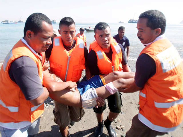 Disaster rescue drill in Dili