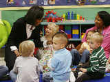 Michelle Obama with children