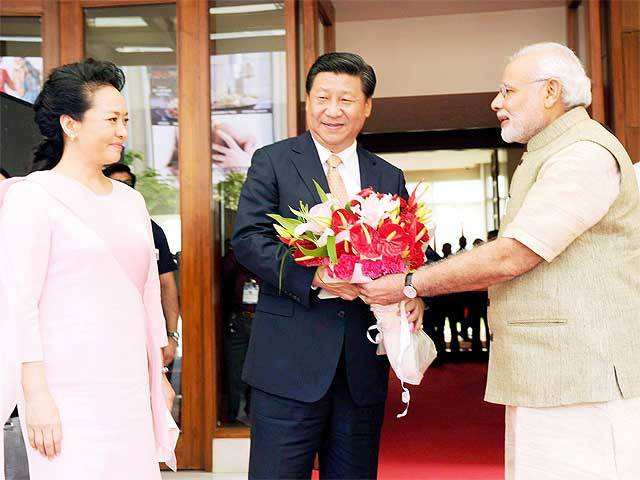 PM Modi welcomes Chinese President Xi Jinping