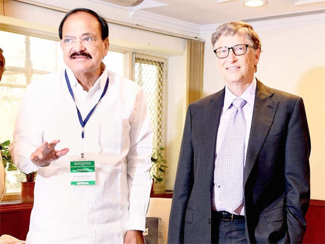 Bill Gates meet Venkaiah Naidu