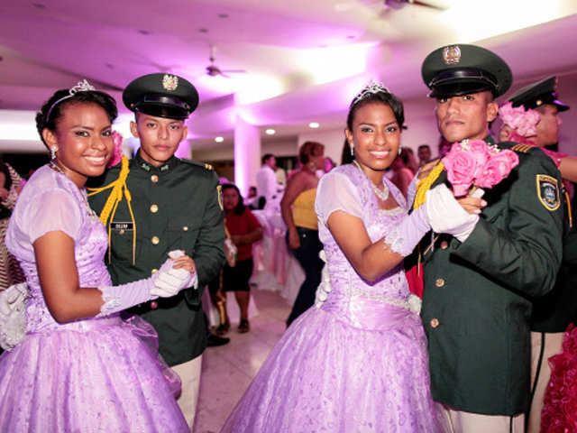 Twin cancer patients celebrate their 'Quinceanera' (15th birthday) party