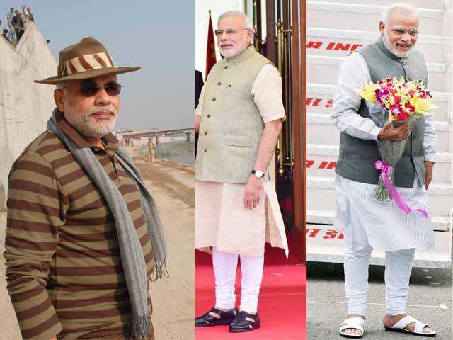 Modi seldom likes to mix Western attire with Indian