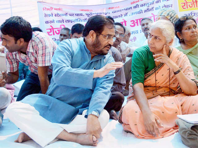 Atul Anjan and Medha Patkar