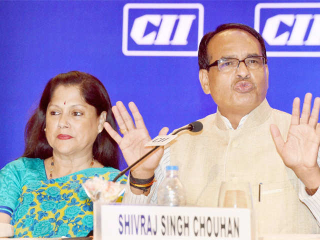 Shivraj Singh Chouhan and Yashodhara Raje Scindia