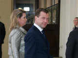 Russian President Dmitry Medvedev and wife Svetlana