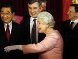 Queen Elizabeth II, Gordon Brown, Hu Jintao, Jose Manuel Barroso