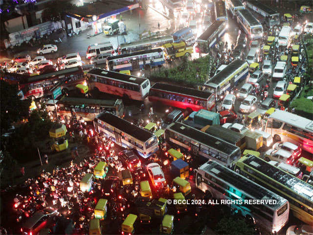 Traffic jam in Bangalore