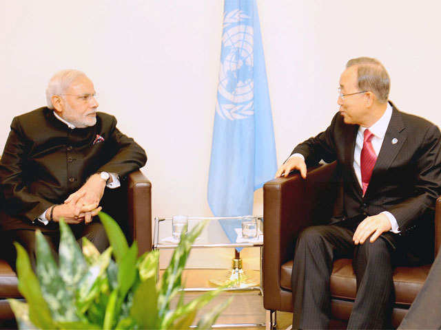 PM Modi with Secretary-General Ban Ki-moon