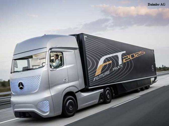 Future Truck 2025 MercedesBenz's selfdriving truck Future Truck