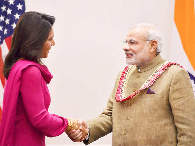 PM Modi greets Tulsi Gabbard