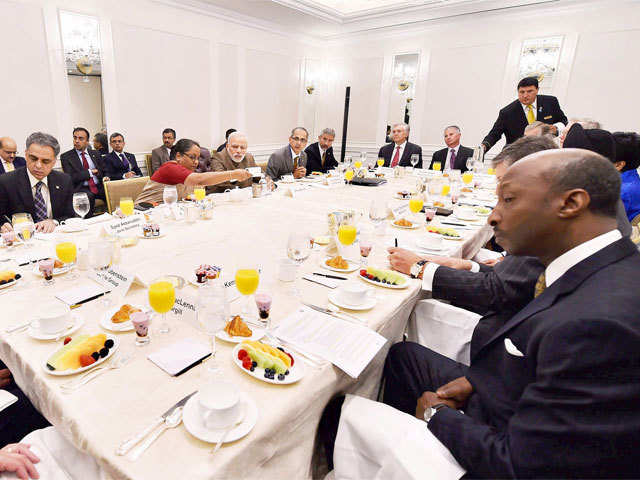 PM Modi's breakfast meeting with CEOs