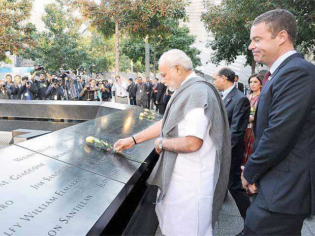 PM Modi at Ground Zero in New York