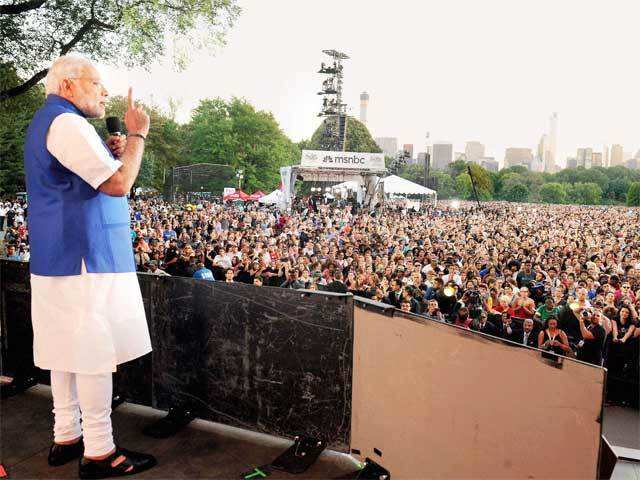 Modi at the Global Citizen Festival in US