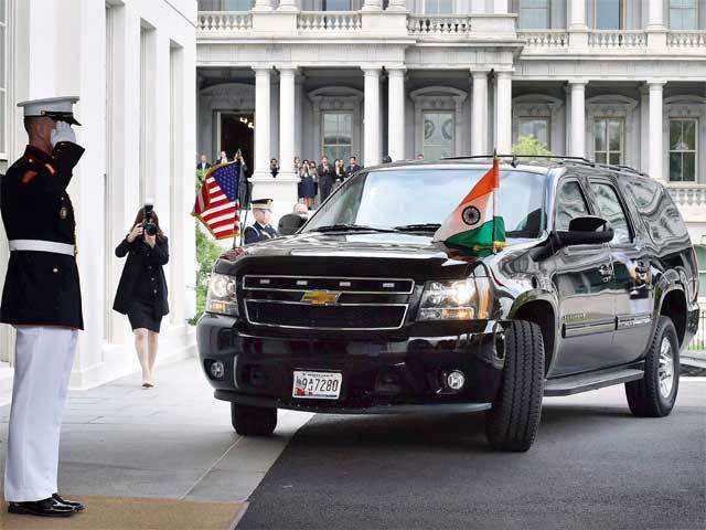 PM Narendra Modi arrives at the White House