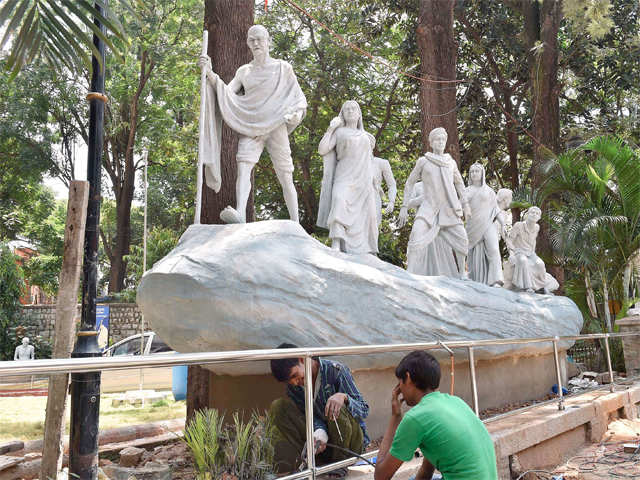 Gandhi Jayanti preparations