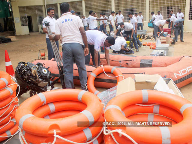 NDRF personnel prepare for Hudhud