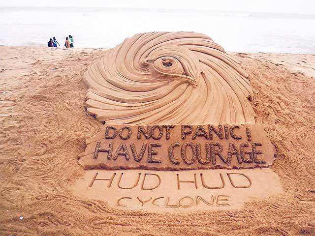 Sand sculpture on Hudhud