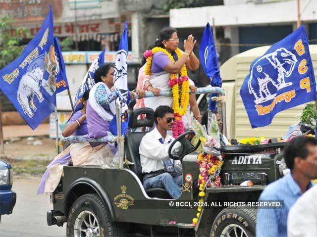 BSP candidate from South Nagpur assembly campaigns