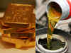 Commodities: Gold rises, crude falls to 4-year-low