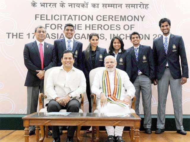 PM Modi at 17th Asian Games felicitation ceremony