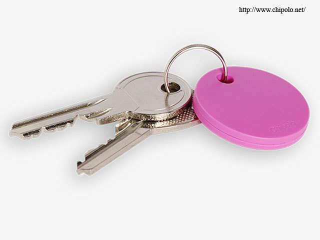 Brightly coloured Chipolo is a handy coin-sized tracker